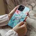 LUMARKE for iPhone 16 Pro Max Case,Trendy Flower Cover,Wireless Charging