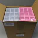 Amyhill 6 Pcs Mini Drawer Organizer Small Organizer with 9 Drawers Plastic Desktop Craft Storage Box for Office Home Room Jewelry Cosmetics Collection(Multicolored)