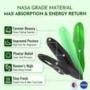 NASA Grade Running Insoles for Plantar Fasciitis for Women - High Arch Insoles for Men with Energy Return - Sports Inserts for Men for Shock Absorption, High Arch Support Inserts Designed for Athletes (M (Men 9-10.5/Women 10-11.5))