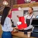 Bodaon 2 Cup Drink Carrier with Handle, 15 Pcs Cardboard Cup Holders, Disposable Drink Carriers for Delivery, Kraft Paper Coffee Cup Holder to Go, Take Out Cup Carriers for Hot/Cold Drinks