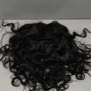 ALXNAN Clip in Long Wavy Synthetic Hair Extension 24 Inch Black Brown 4PCS Thick Hairpieces Fiber Double Weft Hair for Women