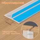 T-Shaped Rubber Weather Stripping Door Seal Extra Thick 2mm, 1.38 in x 20 Ft Heavy-Duty Alien Draft Seal Insulation Tape for Doors, Windows and Glass Shower Sweep Gaps(Clear)