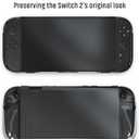 Transparent TPU Case for Nintendo Switch 2 - Shockproof Slim Unibody Back Cover with Heat Ventilation & Anti-Slip & Ergonomic Grips (Clear)