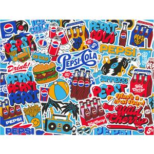 RoseArt - Snack Assortment - Pepsi Cola - 500 Piece Jigsaw Puzzle, Nostalgic Pepsi Design for Adults