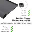 2 PACKS SEIRI Washer and Dryer Topper, 26" x 26" Silicone Dryer Top Protector Mats for Flat Top Surface Cover and Front Load Washing Machine Non-Slip Waterproof Laundry Topper Mat Large (Light Gray)