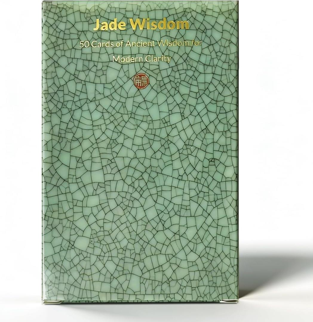 50 Ancient Wisdom Inspiration Cards - Daily Affirmation Deck for Mindful Strategy & Leadership - Premium Glossy Insight Cards for Personal Growth, Success & Inner Peace (Jade)
