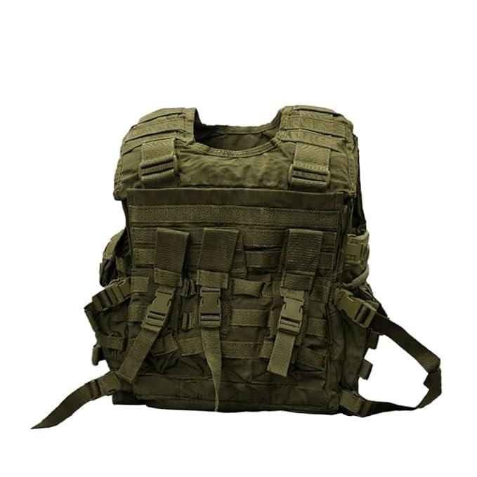 Tactical Vest, Quick Release Outdoor Weighted Vest, Adjustable 3D Breathable Modular Vest for Training (Green)