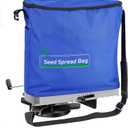 Zipcase 25lb Bag Seed Spreader with Waterproof Bag, Rare Baffle and Accurate Gears, Handheld Grass Seed Spreaders for Lawns, Blue