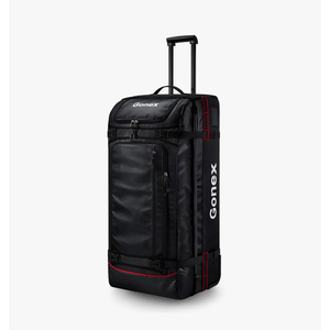 Gonex Rolling Duffle Bag with Wheels, 70L Water Repellent Wheeled Travel Duffel Luggage with Rollers 25 inch, Black