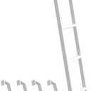 RV Bunk Bed Ladder 45"/50"/55"/60"/66"/72'', Heavy Duty Travel Trailer Bed Ladders with 4 Hook and Foot Caps, Metal Twin Bed Step Ladder for Home Dorm Appartments, Load 330 LBS (50inch / 127cm, White)