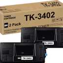 TK-3402 TK3402 Toner Cartridge Compatible for Kyocera TK-3402 TK3402K 1T0C0Y0US0 for ECOSYS PA4500x MA4500ix MA4500ifx Printer Black 2 Pack 12,500 Pages