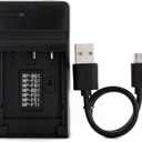 Norifon NP-BD1 USB Charger for Sony Cyber-Shot DSC-P100, DSC-P120, DSC-P150, DSC-P200, DSC-T5, DSC-T50, DSC-T500, DSC-T70, DSC-T700, DSC-T75, DSC-T77, DSC-T9, DSC-T90, DSC-T900 Camera and More