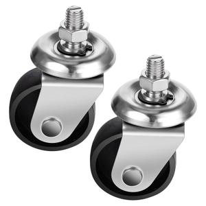 Floor Jack Casters for 3 Ton Floor Jack, Cast Iron Caster Wheels, Floor Jack Replacement Parts Fit for ATD, Cornwell, Mac Tools, Matco, Mountain, Napa, Sunex & More, Pack of 2 (16mm Stem)