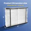 2-Pack 413 Replacement Filter Compatible with Aprilaire Whole House Air Purifiers, Models 1410, 1610, 2410, 2416, 3410, 4400, MERV 13 Air Purifiers, Size: 16x25x4(Actual Size 16.1''x27.8"x4)