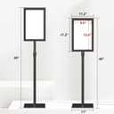 Relx Standing Sign Holder 11 x 17, Adjustable Pedestal Sign Stand, Double-sided Floor Signage Stands for Outdoor Indoor Poster Display