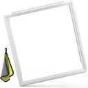 241969501 Refrigerator Compatible with Frigidaire Shelf Replacement Refrigerator Crisper Drawer Pan Cover Parts, 17-3/8" x 18-3/8"