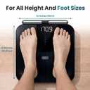 Herz P1 Smart Scale - 8-Electrode Body Composition Scale with Handle | BMI, Body Fat, Muscle Mass, Body Weight Dual-Frequency BIA for Precision Tracking App Tracks 56 Health & Fitness Metrics