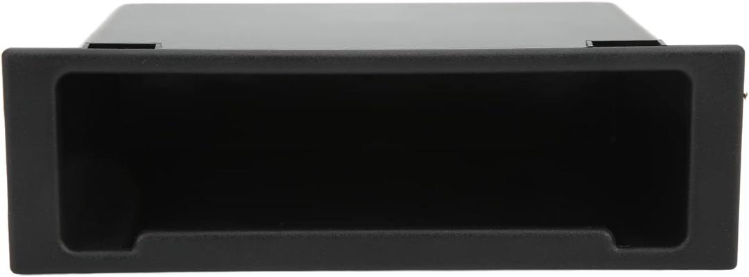 Acouto Stereo Radio Storage Box, Car Dash Audio Radio Pocket 1Din Dashboard Organizer Auto Accessory Black