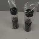 Electric Salt and Pepper Grinder Set Automatic Battery Pepper Mill Shakers Adjustable Coarseness Upgraded Larger Capacity with Led Home and Kitchen Appliances Birthday Gifts for Women Mom (Black/Black)