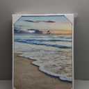 daktenn 3 Piece Canvas Wall Art for Living Room Ocean Wall Art Beach Pictures Wall Arts for Bedroom Sunset Landscape Painting Coastal Wall Decor Canvas Prints Wall Art Ready to Hang 18"x24"x3 Panels