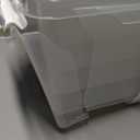 SmartStore Classic 15 Clear Storage Box, 14L/14.8QT BPA-Free Stackable Container with Secure Lid, Swedish Made Storage for A4 Papers & Games (10)