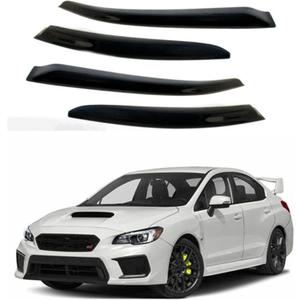 GXYWADY Black Tinted Trim Window Visor Deflector Vent Visor Window Visors Rain Guard Shade Deflector Replacement for Subaru WRX STI Sedan 4-Door 2015 2016 2017 2018 2019