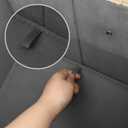 PET ARTIST Large Dog Toy Basket, Foldable Dog Toy Bin Box for Living Roon Area, Collapsible Storage Baskets with Comfortable Handles for Pet Coat,Accessories, Gray, 15"x13"x12" (Grey)