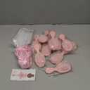 Shellwei 30 Pcs Ballerina Valentines Party Favors Include 10 Velvet Hair Scrunchies 10 Portable Comb 10 Ballet Thank You Cards Dance Recital Gifts for Ballerina Birthday Party Favors(Pink)