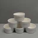 ONTUBE Ramekins - Porcelain Ramekins for Creme Brulee Dishes,Dipping Sauces,Baking Pudding Cups, Souffle Bowl,Oven Safe, Set of 6 (4OZ, White)