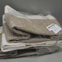 OIAHOMY 3 Pack Storage Baskets for Organizing, 13''X9.85''X8.7'' Storage Bins,Woven Basket with Handles, Toy Storage Bin,Stylish Room Decor Basket, white & Brown variegated