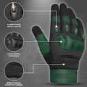 WESTWOOD FOX Motorcycle Gloves for Men and Women Power Sports Racing Gloves Full Finger Touchscreen Car Driving Glove Motorbike BMX ATV MTB Riding Mountain Protection Glove