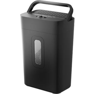 12-Sheet Cross Cut Paper Shredder, 5.55 Gallon Heavy Duty Shredder for Home Office, P-4 High Security Shredders for Paper/Credit Card/Mail/Staples/Clips, Portable Handle Design