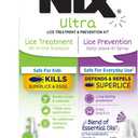 Nix Lice Treatment & Prevention Kit, All-in-One Shampoo, 4 fl oz, with Lice Removal Comb and Lice Prevention Daily Leave-in Spray, 6 fl oz