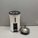 Petory Timed Automatic Cat Feeders - 4L Programable Dry Food Dispenser for Cats and Small Medium Dogs 6 Meals with Desiccant Bag Dual Power Supply 10S Voice Recorder (White)