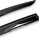 Window Visor Wind Deflector, 4PCS Tape-On Rain Guards for 2011 2012 2013 2014 2015 2016 2017 2018 2019 Ford Explorer, Outside Mount Sun Shade Side Window Vent Visors, Black