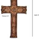 2 x NIRMAN Handmade Wooden Wall Cross Church Home Room Décor