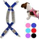 FunnyDogClothes Dog Suspenders for Pet Clothes Apparel Diapers Pants Skirt Belly Bands Small Medium and Large Dogs (L/XXL: 25lb - 100lb, Dark Blue)