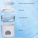 2 x Hamster Hideout, Hamster Cage Habitat Creative Cooling Hamster Bed, 2 Ice Packs Included,Hideouts for Syrian Dwarf Hamsters Guinea Gerbils Lemmings or Other Similar-Sized Small Pet