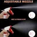 12 Pack 16oz Spray Bottles, Reusable Fine Mist Water Sprayer for Plants, Cleaning, High Output Ultrafine Misting Plastic Spray Bottles for Water, Salon, Garden, Kitchen and Bathroon