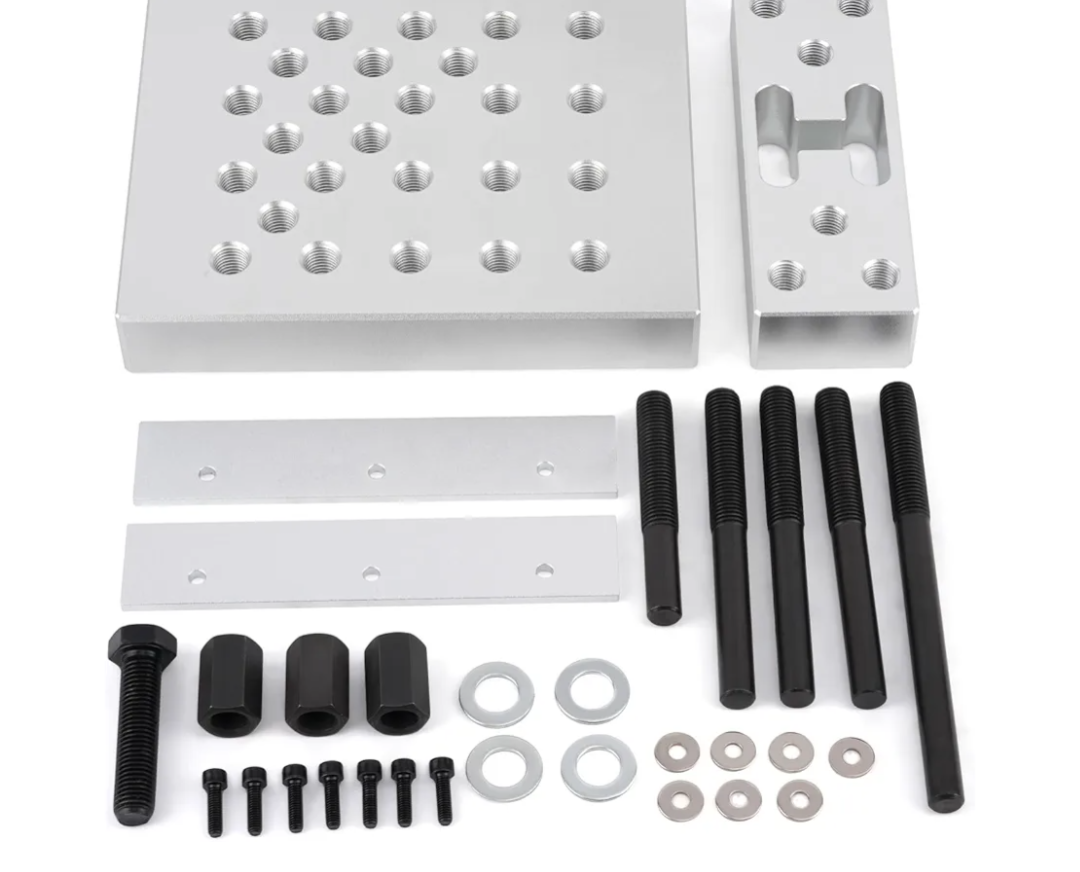 maXpeedingrods Universal Drill Press Support Plate Tool Set, 30 Ton Base Hub Bearing and Bushing Repair Tool