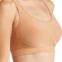 SHAPERMINT Bras for Women Wirefree - Wireless Bra, Everyday Bras, Bras for Women No Underwire, Comfortable Bra, Lightly Padded Bra, No Wire Bras for Women - 2X-Large, Latte