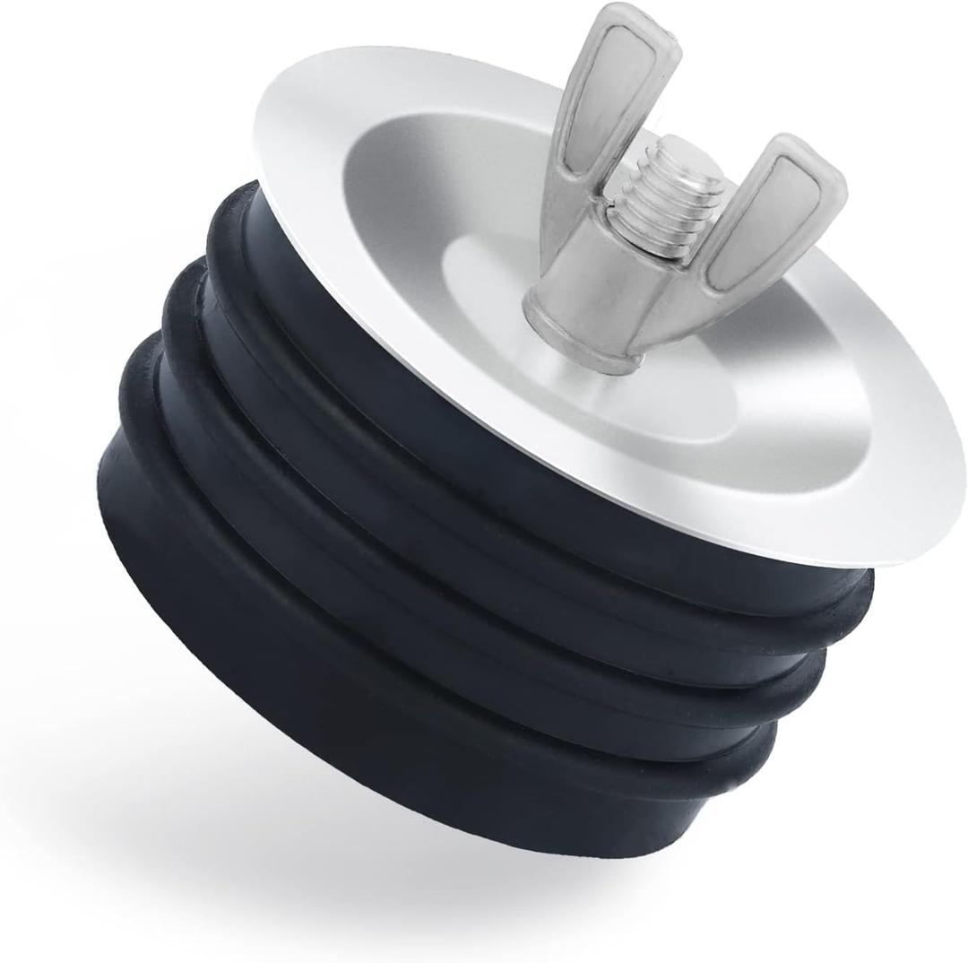 3 inch Sewer Cleanout Cap, Practical Expansion Pipe Plug Durable Sewer Pipe Plug Sewer Cleanout Cover Mechanical Test Plug with Wing Nut Suitable for Most Pipes Sink Pools