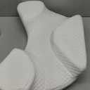 SAHEYER Side Sleeper Pillow with Arm Hole, Upgraded Shoulder Relief System for Neck Pain, Multi-Angle Memory Foam Pillow for Adults Side, Back and Stomach Sleeper Pressure-Free Sleep(White)