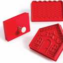 King Arthur Baking Company 3-D Gingerbread Embossing Cutters, 3 Piece Set, For Embossed Three Dimensional Gingerbread Houses For Holiday And Everyday Baking