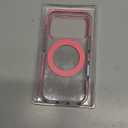 TORRAS 360 Magnetic Stand for iPhone 17 Pro Case, [Rotatable Sturdy Kickstand][Fit for MagSafe][4X Mil-Grade Shockproof] Slim Transparent Phone Cover, Camera Button, Crystal Pink, Ostand O3 Fitness