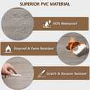 ACCOR HOME Peel and Stick Floor Tile, 10-Pack 12" x 12" Herringbone Wood Look Waterproof Self-Adhesive Vinyl Flooring, Easy DIY for Bedroom, Kitchen, Living Room, RV, Cover 10 Sq. Brown