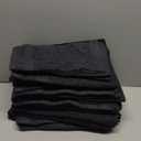 LANE LINEN 100% Cotton Luxury Towel Set for Bathroom - 16 Pieces, Ring Spun - Super Plush, Very Soft & Absorbent - 4 Bath Towels, 8 Washcloths, 4 Hand Towels - Suitable for All Skin Types - Black