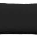 iMaylex Soft 100% Egyptian Cotton Zipper Pillow Case, Cozy and Lightweight Pillowcase, Easy Care, Black, Body, 20'' x 48''