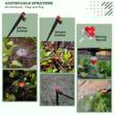 A ANLEOLIFE 230FT Drip Irrigation System Kit, Complete Garden Watering System with 1/2 & 1/4 Quick-Connect Tubing, 32 Adjustable Emitters for Raised Beds, Lawn, Greenhouse, Potted Plants