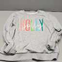 LOTUCY Women Christmas Sweatshirts Holly Jolly Christmas Tree Crewneck Graphic Sweater Long Sleeve Pullover Top, XL